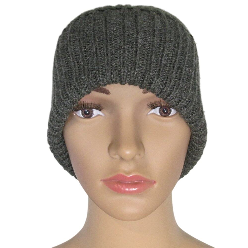 Isotoner Beanie Hat Unisex Gray Black Acrylic Stretch Warm Winter Outdoor
